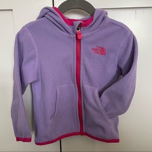 Hooded North Face fleece for kids